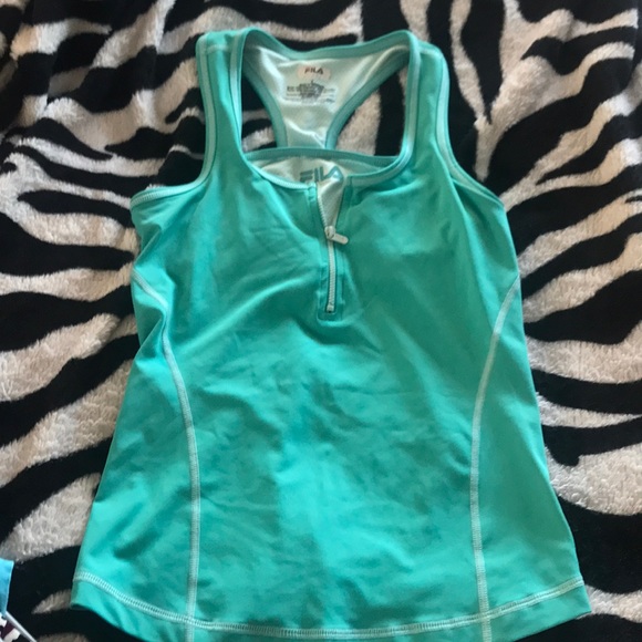 Fila Tops - Adorable FILA aqua color workout top